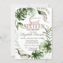 Search for botanical sweet 16 invitations Leaves