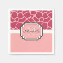 Search for giraffe print napkins Girly