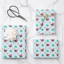 Search for bulldog christmas wrapping paper Santa