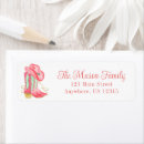 Search for cowboy hat return address labels Watercolor