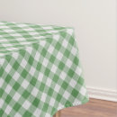 Search for green and white gingham tablecloths Geometric