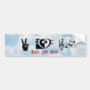 Search for love music bumper stickers Peace