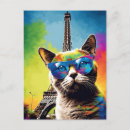 Search for paris and cats postcards Unique
