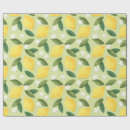 Search for lemon wrapping paper Green