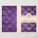 Search for damask wedding programs Purple