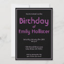 Search for pink and black invitations Minimalist