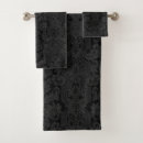 Search for black and silver bath towels Damask