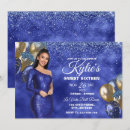 Search for royal blue sweet 16 invitations Trendy