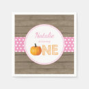 Search for fall birthday napkins Pumpkin
