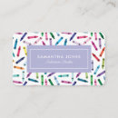 Search for crayon business cards Teacher