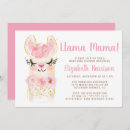 Search for llama mama baby shower invitations Watercolor