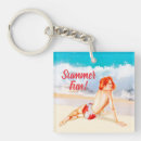 Search for beach girl key rings Retro