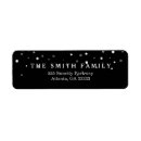 Search for black and silver return address labels Contemporary