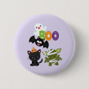 Search for halloween cat badges Boo
