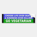 Search for vegetarian bumper stickers Peta
