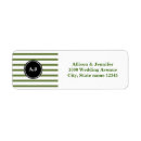 Search for black and white stripe return address labels Vintage