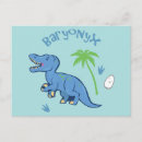 Search for blue dinosaur postcards Cute