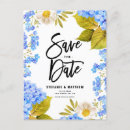 Search for blue floral save the dates Botanical