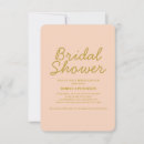 Search for golden bridal shower invitations Typography