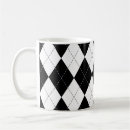 Search for black argyle mugs White
