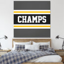 Search for orange and grey canvas prints Black