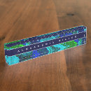 Search for unique name plates Blue