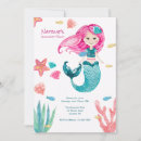 Search for little mermaid invitations Coral