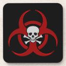 Search for biohazard coasters Red