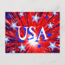 Search for red white blue stripes postcards Stars