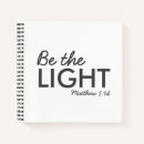 Search for christian notebooks Be the light