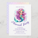Search for little girl birthday invitations Under the sea