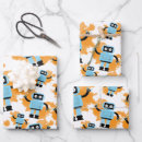 Search for cartoon wrapping paper Robot