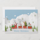 Search for snowy mountains christmas cards Santa claus