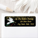 Search for peace return address labels Christmas dove