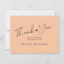 Search for peach thank you cards Script