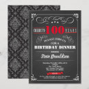 Search for black and red birthday invitations Vintage