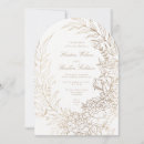 Search for flowers wedding invitations White