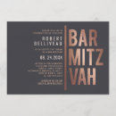 Search for unique bar bat mitzvah invitations Simple