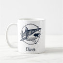 Search for great white shark mugs Navy blue