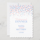 Search for confetti rehearsal dinner invitations Pink