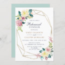 Search for geometric rehearsal dinner invitations Blush