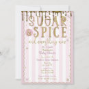 Search for sugar and spice invitations Girl