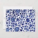 Search for victorian floral postcards Blue and white