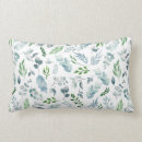 Search for green botanical cushions Watercolor greenery