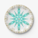 Search for snowflake plates Turquoise