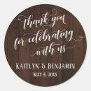 Search for thanks for celebrating with us wedding stickers Typography