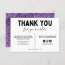 Search for glitter business thank you cards Social media