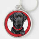 Search for black lab round key rings Pet