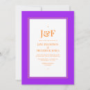Search for purple and orange invitations Typography