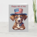 Search for patriotic dog cards Fireworks
